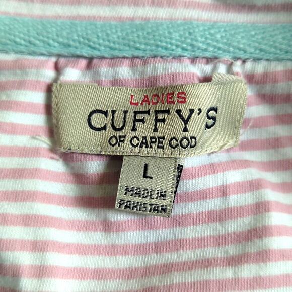 Cuffy's Of Cape Cod Full Zip Light Blue Preppy Sweatshirt Activewear Jacket - Picture 3 of 4